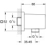 GROHE Euphoria Cube Wandanschlussbogen