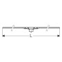 Geberit CleanLine 50 Duschrinne 130 cm