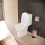 hansgrohe EluPura Original S Stand-WC für aufgesetzten Spülkasten 640 mit horizontalem Abgang AquaChannel Flush, HygieneEffect
