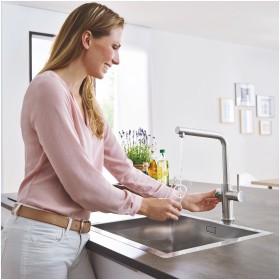 Kit di avviamento GROHE Blue Home con beccuccio a L