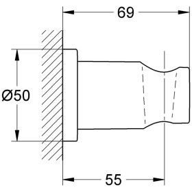 Supporto doccia a parete GROHE Rainshower