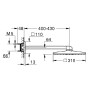 GROHE Rainshower SmartActive 310 Cube Kopfbrauseset mit 2 Strahlarten und Wandanschluss
