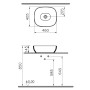 VitrA Options Outline Aufsatzschale rechteckig 46 x 40,5 cm