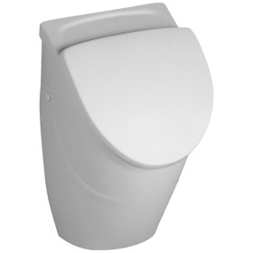 Villeroy & Boch O.novo Urinoir Compact à aspiration, pour couvercle, avec cible, arrivée d'eau cachée