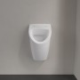 Villeroy & Boch O.novo Absaug-Urinal Compact, für Deckel, mit Zielobjekt, Zulauf verdeckt