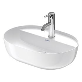 Lavabo d'appoggio Duravit Luv con piano forato 50 x 35 cm
