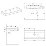 Geberit iCon Waschtisch 120 cm ohne Hahnloch