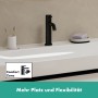 hansgrohe Tecturis S Einhebel-Waschtischarmatur 110 CoolStart wassersparend+ mit Zugstangen-Ablaufgarnitur
