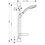 hansgrohe Croma 100 Vario EcoSmart Unica C Set 90 cm