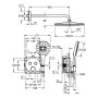 GROHE Precision SmartControl Duschsystem, Thermostat, UP,  mit Vitalio Rain Mono 310, rund