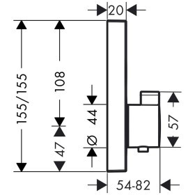 hansgrohe ShowerSelect Thermostat Unterputz für 2 Verbraucher