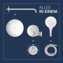 GROHE Precision SmartControl Duschsystem, Thermostat, UP,  mit Vitalio Rain Mono 310, rund