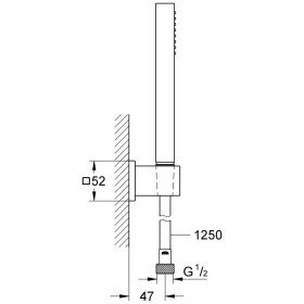 GROHE Euphoria Cube Brausegarnitur mit Durchflusskonstanthalter
