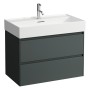 LAUFEN Kartell Waschtisch 80 x 46 cm, mit 1 Hahnloch, mit Überlauf