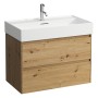 LAUFEN Kartell Waschtisch 80 x 46 cm, mit 1 Hahnloch, mit Überlauf