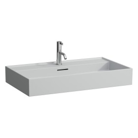 LAUFEN Kartell Waschtisch 80 x 46 cm, mit 1 Hahnloch, mit Überlauf