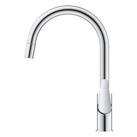 Rubinetto monocomando per lavello GROHE StartCurve con bocca alta estraibile da 1/2"