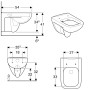 Geberit Renova Plan Wand-Tiefspül-WC spülrandlos