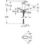 GROHE BauFlow Einhand-Waschtischbatterie S-Size