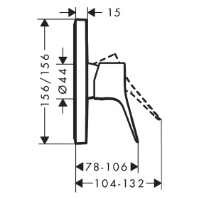 hansgrohe Vivenis Einhebel-Brausearmatur Unterputz