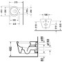 Duravit Starck 1 Wand-WC Tiefspüler