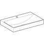 Geberit ONE Waschtisch 75 cm, Abgang vertikal, 1 Hahnloch, ohne Überlauf
