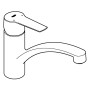 GROHE Start Einhand-Spültischbatterie 1/2" flacher Auslauf