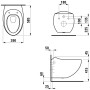 LAUFEN Alessi Spülrandloses Wand-WC, Tiefspüler
