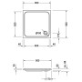 Duravit D-Code Quadrat Duschwanne 90 x 90 cm