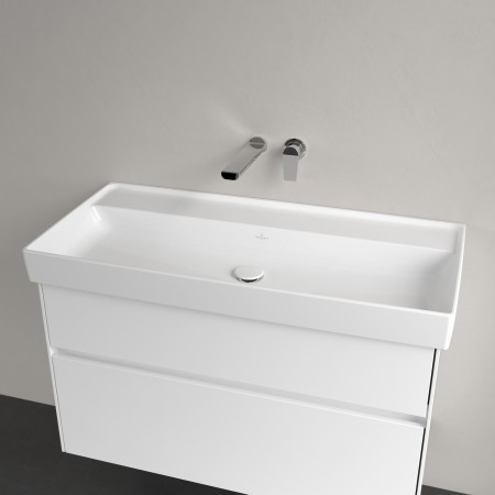 Villeroy & Boch Collaro Schrankwaschtisch 100 cm ohne Überlauf, ohne Hahnloch