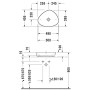 Duravit Cape Cod Aufsatzbecken, 50 cm ohne Hahnloch