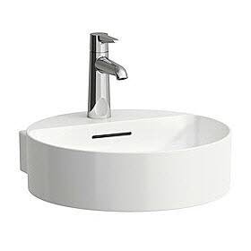 Lavabo à main LAUFEN Val 40 x 42,5 cm avec 1 trou pour robinet, avec trop-plein