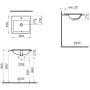 VitrA S20 Einbauwaschtisch 50 x 45 cm