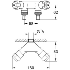 GROHE Eggemann Original WAS Doppelventil Einfach DN 15
