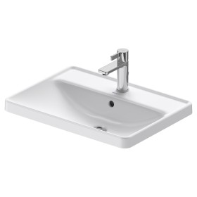 Duravit D-Neo Einbauwaschtisch 60 cm, mit 1 Hahnloch und Überlauf