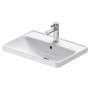 Duravit D-Neo Einbauwaschtisch 60 cm, mit 1 Hahnloch und Überlauf