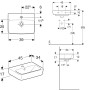 Geberit Renova Plan Aufsatzhandwaschbecken 45 cm