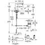 GROHE Eurosmart CE Infrarot-Waschtischarmatur mit Mischung und Ablaufgarnitur