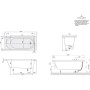 Villeroy & Boch O.novo Solo Badewanne 160 x 70 cm