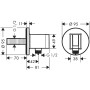 hansgrohe Fixfit S Wandanschluss mit Duschkopfhalterung