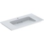 Geberit ONE Möbelwaschtisch 90 cm, Abgang horizontal, 1 Hahnloch, ohne Überlauf