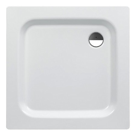 Steel 80 Stahl-Duschwanne flach 80 x 80 x 6,5 cm