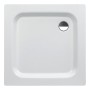 Steel 80 Stahl-Duschwanne flach 80 x 80 x 6,5 cm