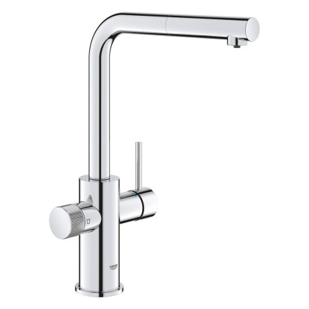 GROHE Blue Pure Minta Einhand-Spültischbatterie mit Filterfunktion und hzb. Mousseurauslauf