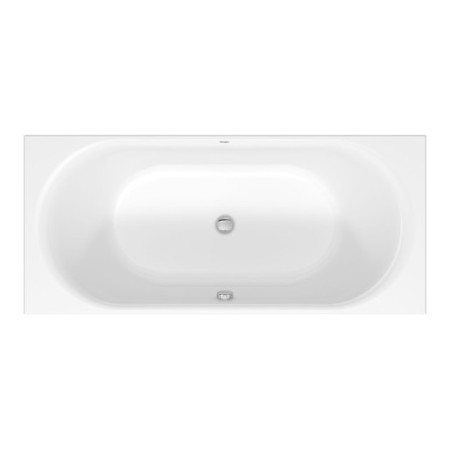 Duravit D-Neo Rechteck-Badewanne 180 x 80 cm, Einbauversion, Ab- und Überlauf mittig