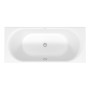 Duravit D-Neo Rechteck-Badewanne 180 x 80 cm, Einbauversion, Ab- und Überlauf mittig