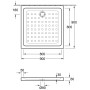 Villeroy & Boch O.novo Duschwanne 90 x 90 cm