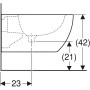 Geberit Acanto Wandbidet geschlossene Form