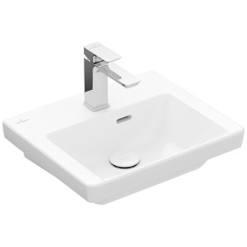 Villeroy & Boch Subway 3.0 Handwaschbecken 45 cm, für Möbelmontage, mit 1 Hahnloch, mit Überlauf
