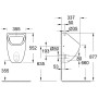 GROHE Bau Keramik Urinal mit Zulauf von oben